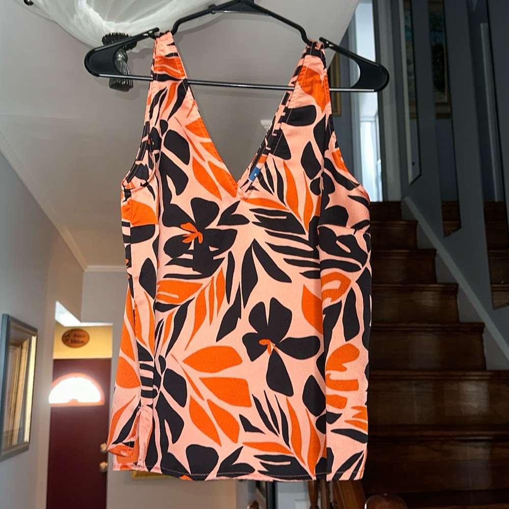 🌺 Old Navy Tropical Floral Tank Top Sz M